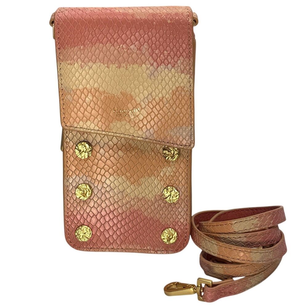 Hammitt 310 Pink Himalayan Snake Leather Crossbody Purse - Picture 2 of 15
